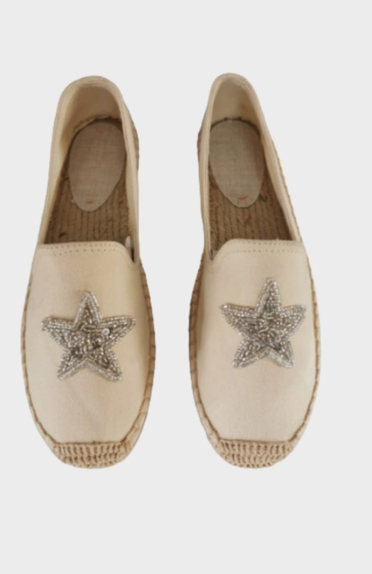 Tiana Beaded Star Espadrilles